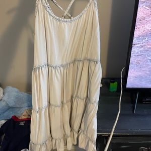 Blue Jean dress soft material adjustable straps